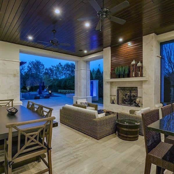 wooden vinyl ceiling