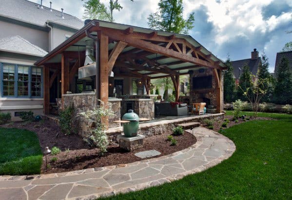 wood patio pergola roof design 