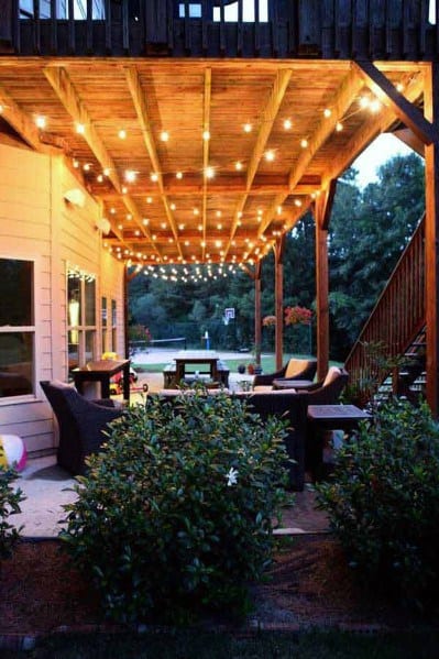patio string light home ideas