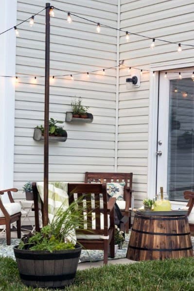 Patio String Light Ideas Inspiration