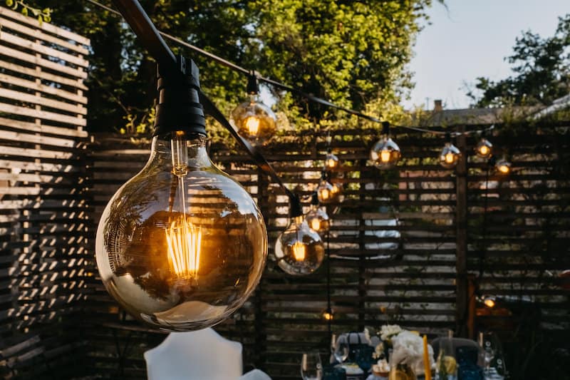 patio string lights