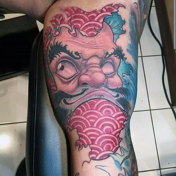 Pattern Daruma Doll Guys Arm Tattoos