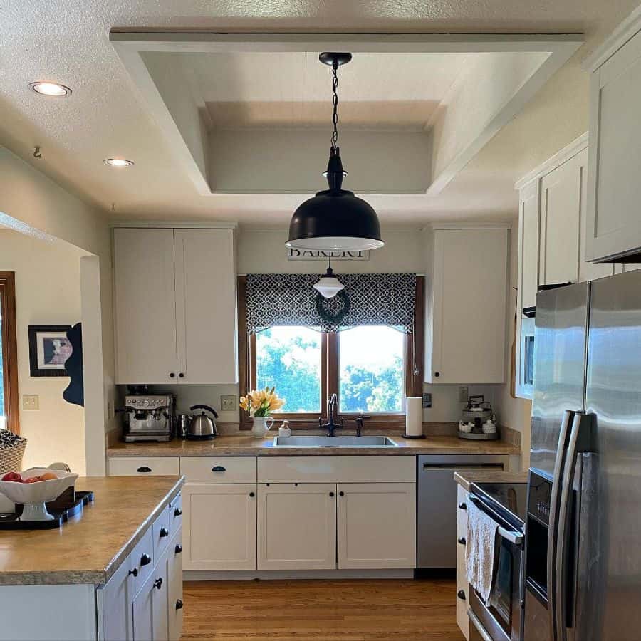 patterned kitchen curtain ideas theprairiesistersvintagemarket