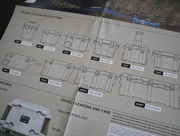 Pelican 20 Qt Elite Cooler Sizes