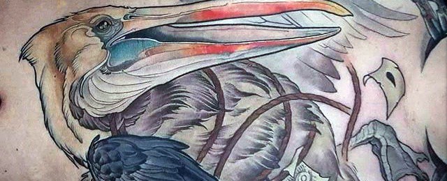Pelican Tattoos For Men