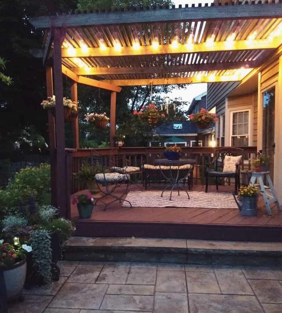 pergola patio lighting ideas
