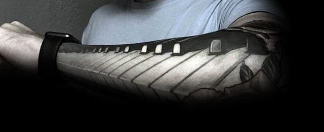 Piano Tattoos For Men