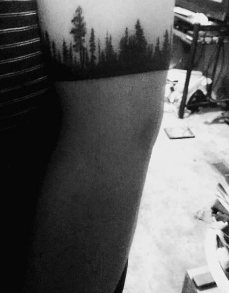 Pine Tree Manly Mens Armband Tattoo