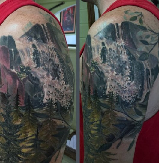 Pine Tree Tattoo Inspiration For Men