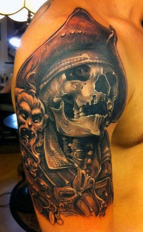Pirate Style Men's Tattoo