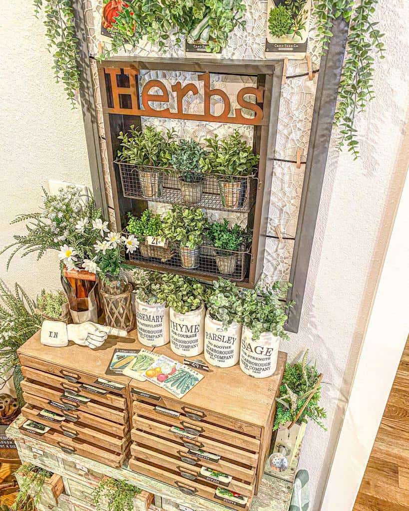 creative wall planter herb garden