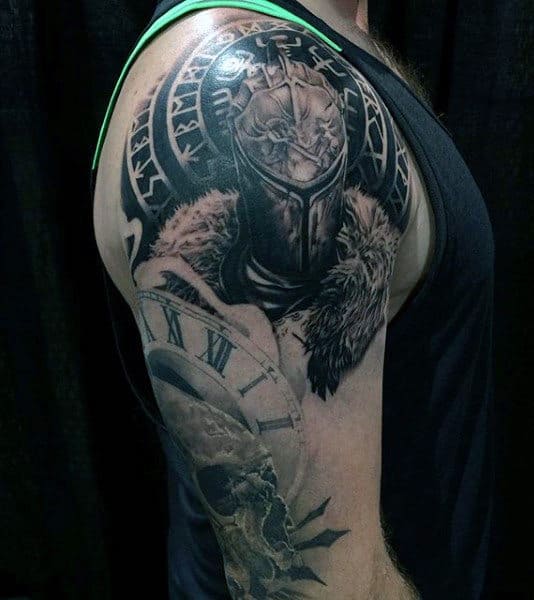 Plate Armour Knight Mens Tattoos
