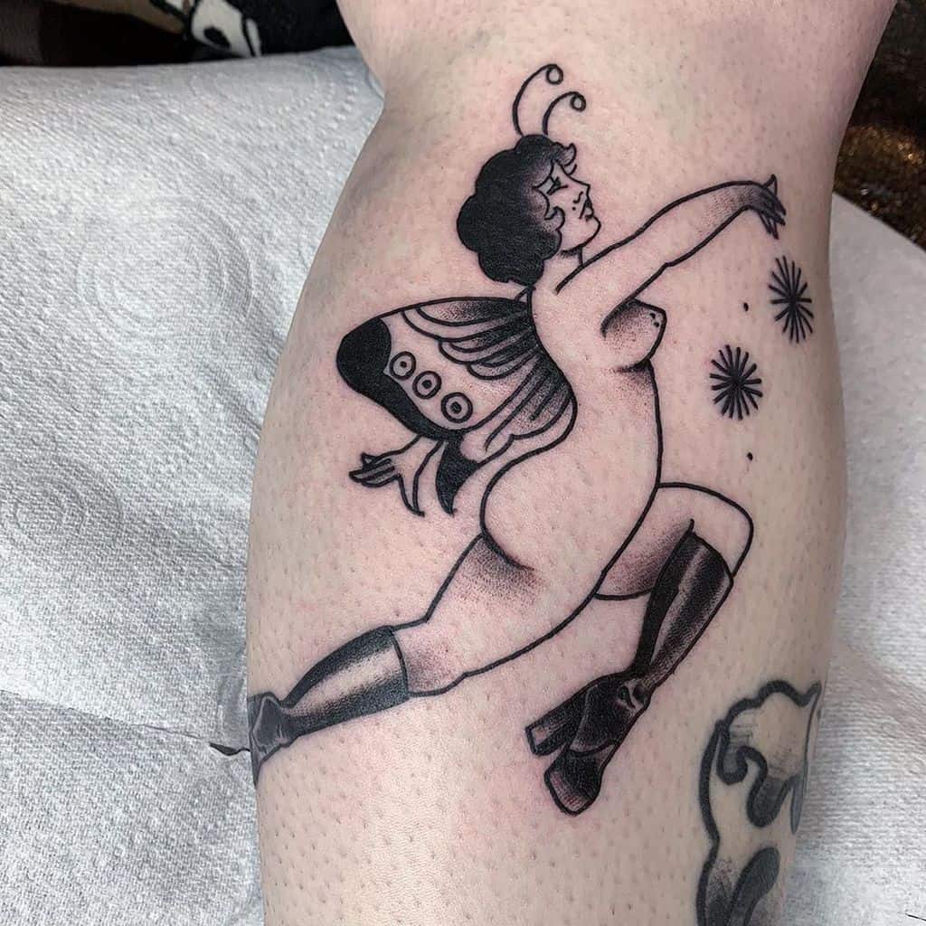 Platform Boot Black Sabbath Fairy Tattoo