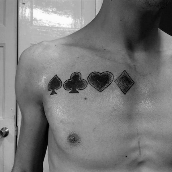 Playing Card Suit Symbols Guys Small Uperp Chest Ideas
