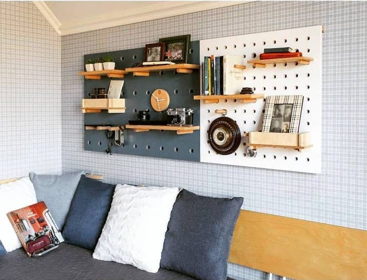 plywood furniture pegboard storage bedroom