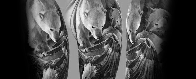 Polar Bear Tattoo Designs For Men