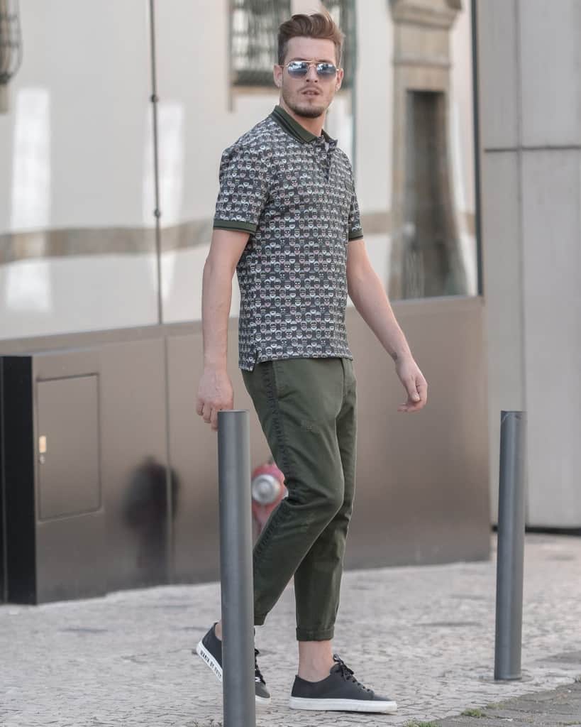 Polo Green Pants Outfit