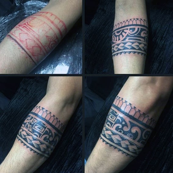 Polynesian Male Armband Tattoo Ideas On Forearm