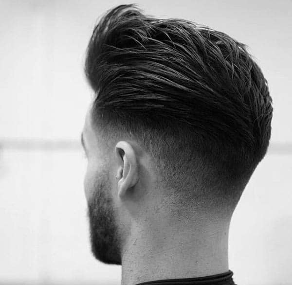 Pompadour Mens Low Fade Hair Style