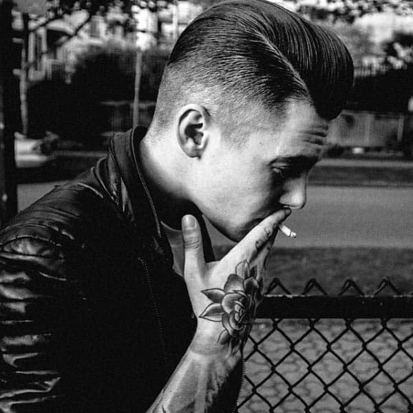 Pompadour Rockabilly Mens Greaser Hair