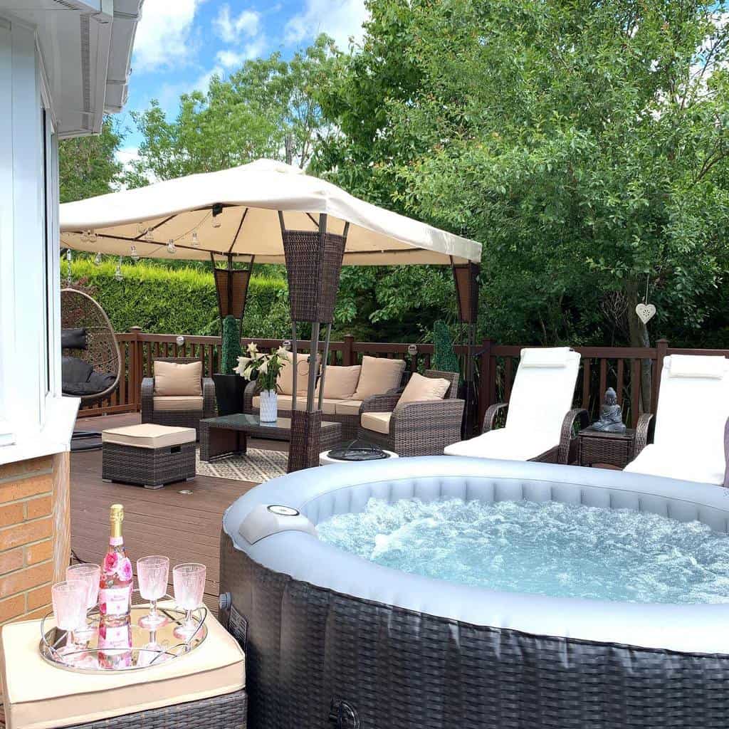 large patio blowup pool