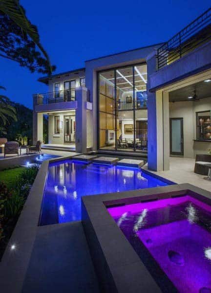 color-changing underwater lights