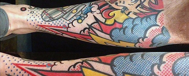 Pop Art Tattoo Designs For Men