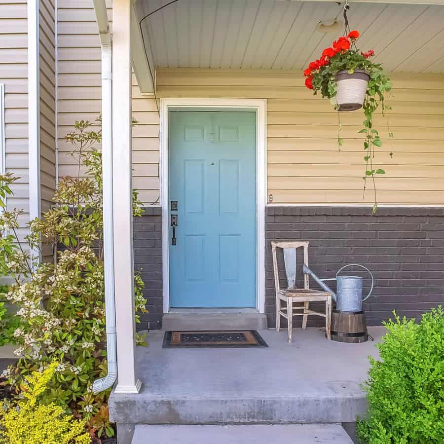 blue front door 