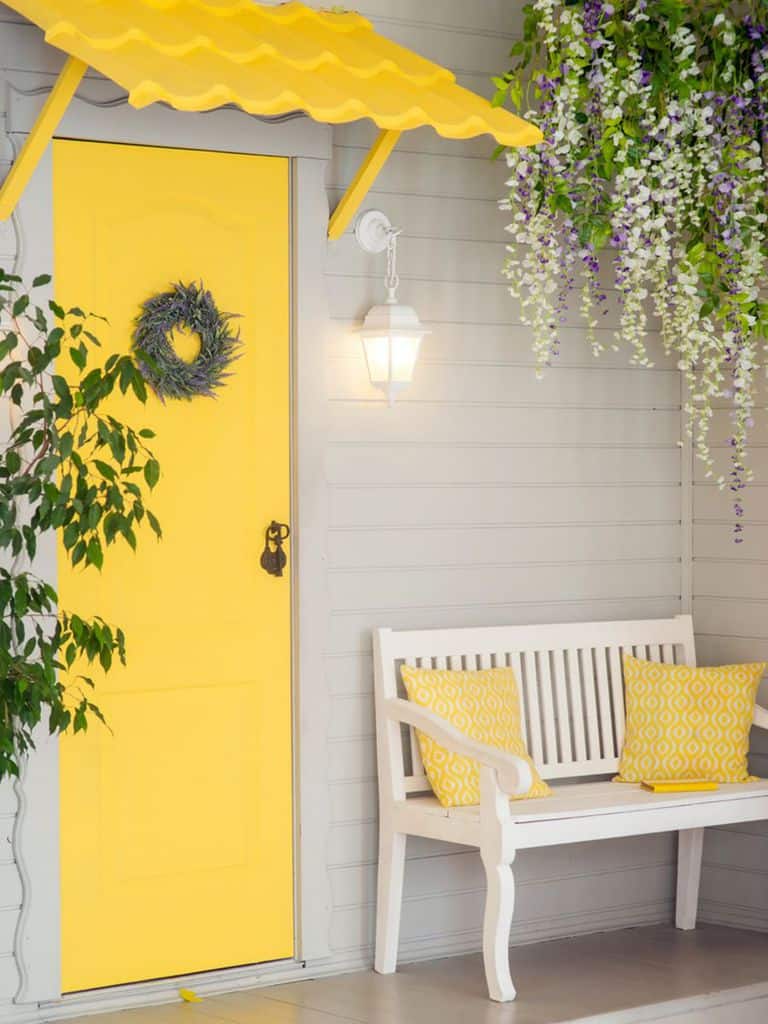 yellow front door 