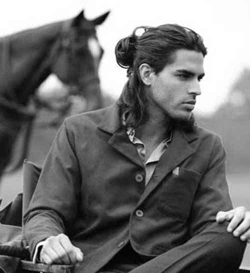Popular Simple Samurai Hair For Men