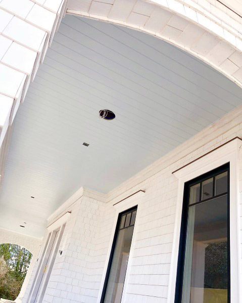 traditional blue porch ceiling