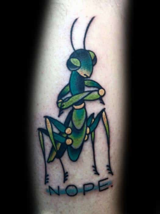 Praying Mantis Guys Tattoos