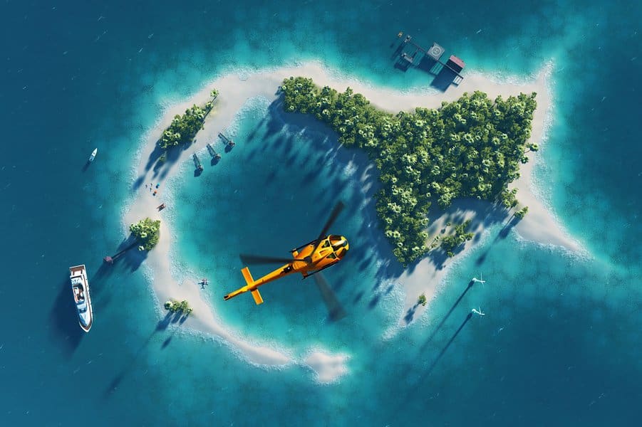 private paradise tropical island