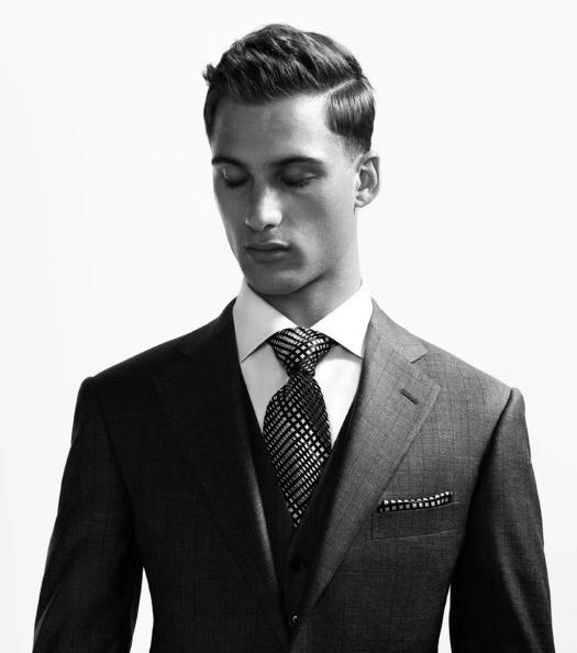 Professional Hard Part Hairstyle For Business Men