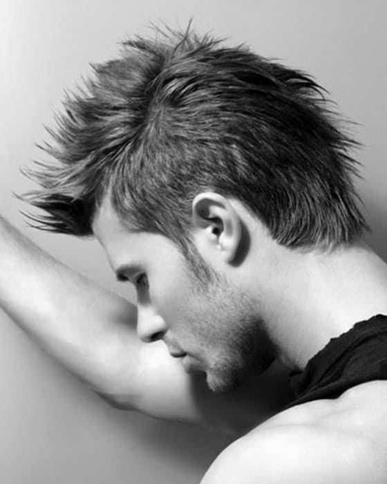 Punk Messy Male Faux Hawk Hair