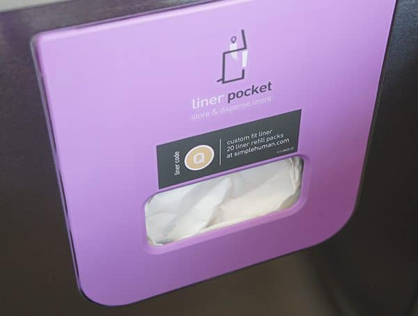 Q Liner Code Pocket Dispenser Inside Of Simple Human Trash Can