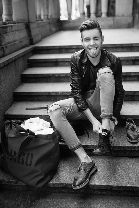 Quiff Hipster Hair Style Men