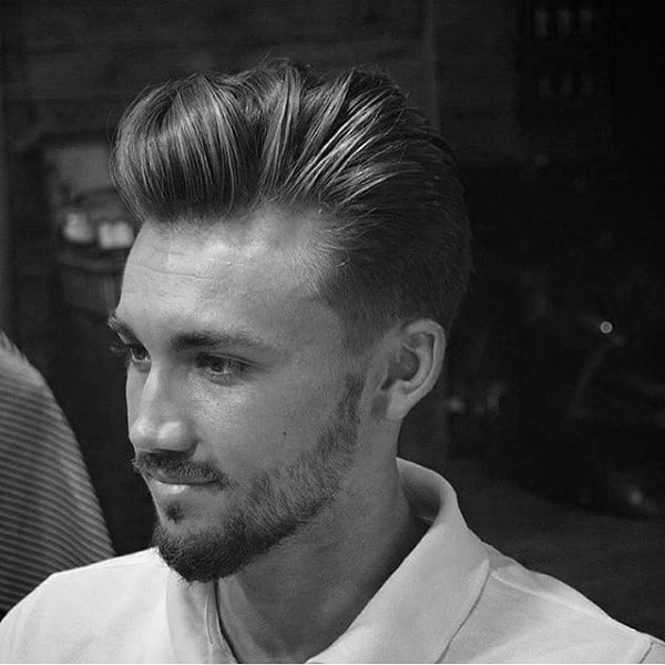 Quiff Messy Medium Hair Style Men