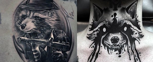 Raccoon Tattoo Designs For Men