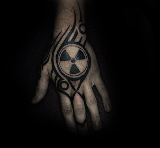Radioactive Tribal And Tattoo Design For Guys