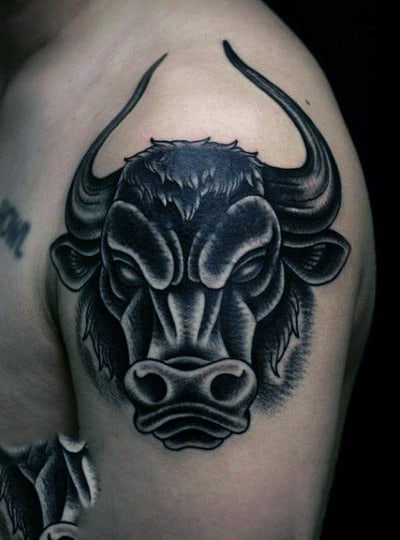 Raging Bull Tattoo On Men