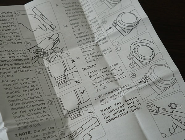 Rapidial Instructions Zore X Core 9×19