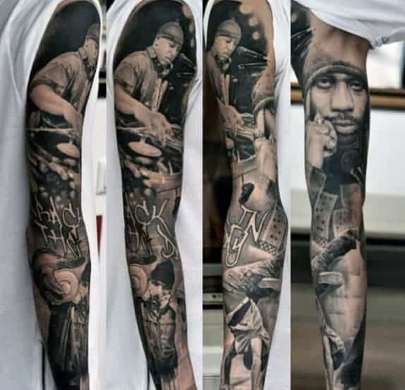 Tupac rapper tattoo