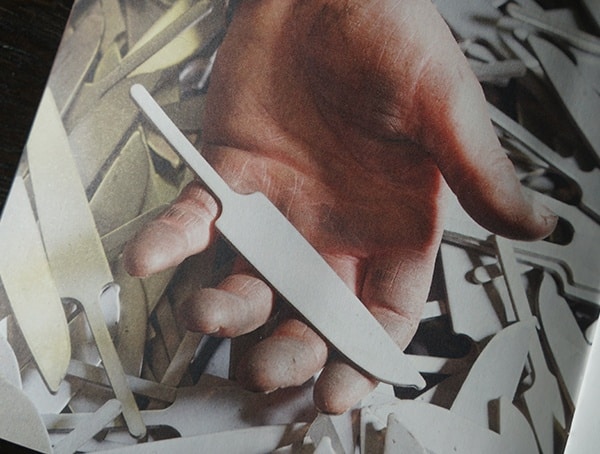 Raw Steel Formed Knife Blade At Helle Factory