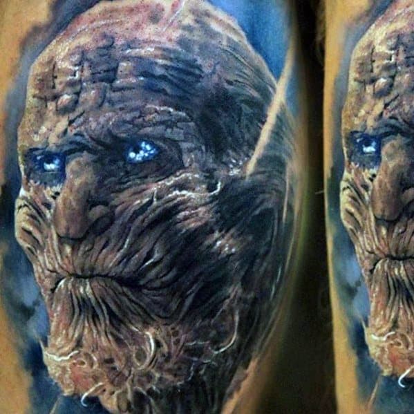 Realistic 3d Arm White Walker Cool Game Of Thrones Tattoo Design Ideas For Male