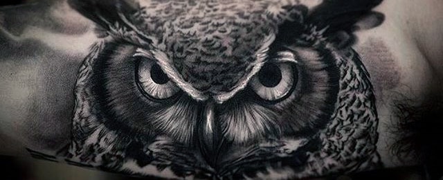Realistic Owl Tattoo Designs For Men