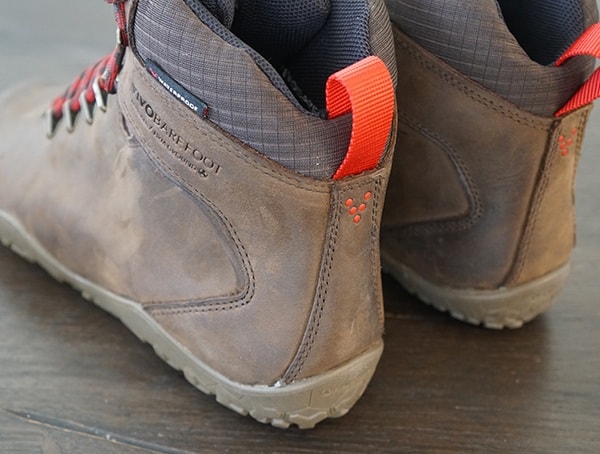 Rear Pull Tabs Red And Dark Rown Leather Vivobarefoot Tracker Fg Boots For Men
