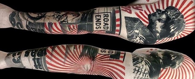 Red And Black Tattoos For Men