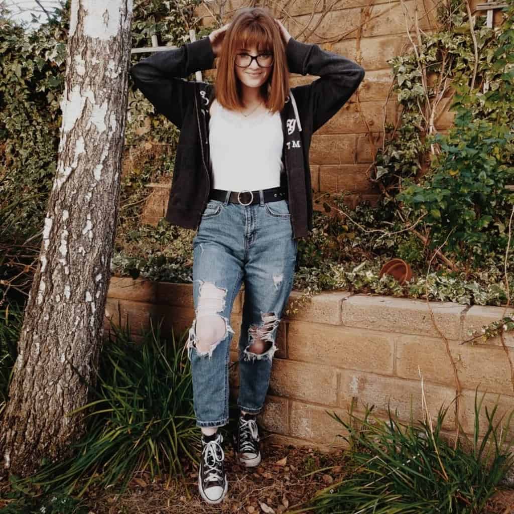 Red Head Grunge Outfit