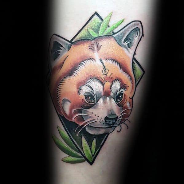 Red Panda Tattoo Ideas For Gentlemen On Arm
